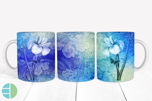 Download Mug Sublimation Vintage Flower Designs - Flower designs Collection