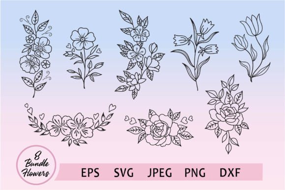 Download Bundle of Flower Designs - Flower designs Collection